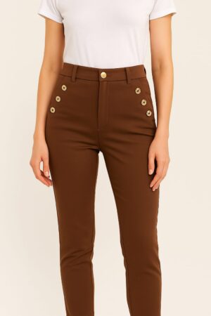 Calça Giolli em castanho