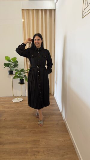 Vestido camiseiro pele de pessêgo